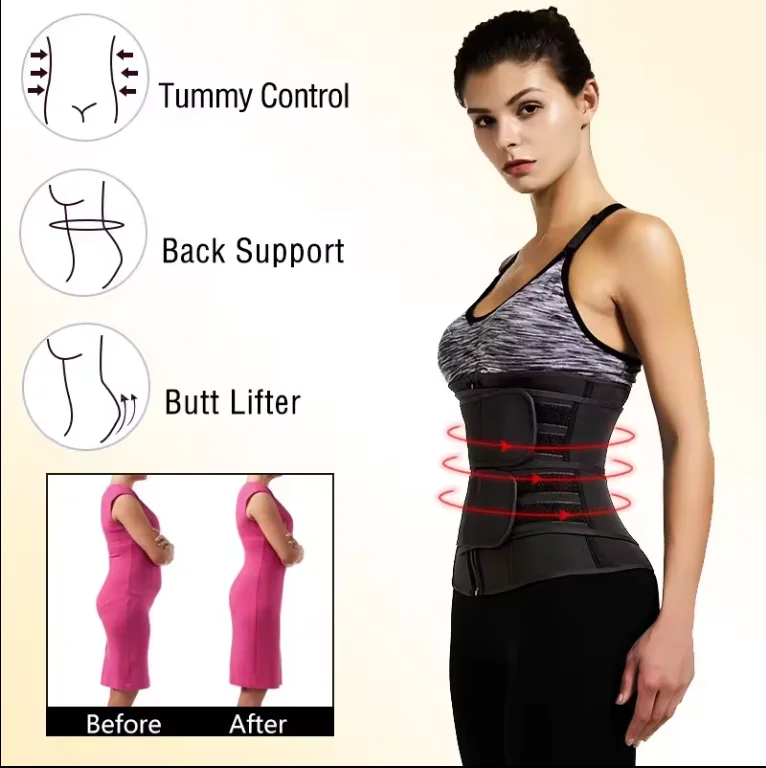 Women Waist Trainer Neoprene Body Shaper Belt Slimming belt Sheath Belly Reducing Shaper Tummy Sweat Shapewear Workout Corset