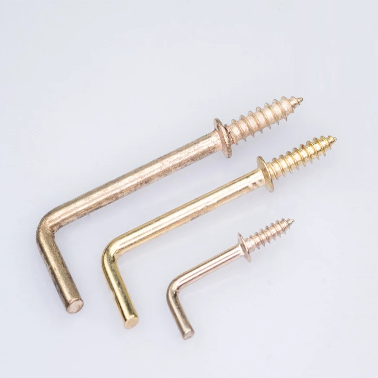 Spot Supply With Medium Right Angle Hook L-type Right Angle Hook 7-word Copper Plated Hook