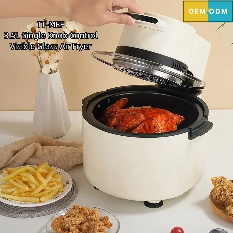 Multi purpose air fryer wholesale customized OEM air fryer toaster visual glass lid freidora aire export