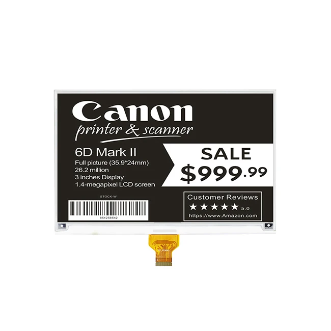 Suny Store 13.3 E ink 3 Colors Epaper Wireless Digital Display EPD