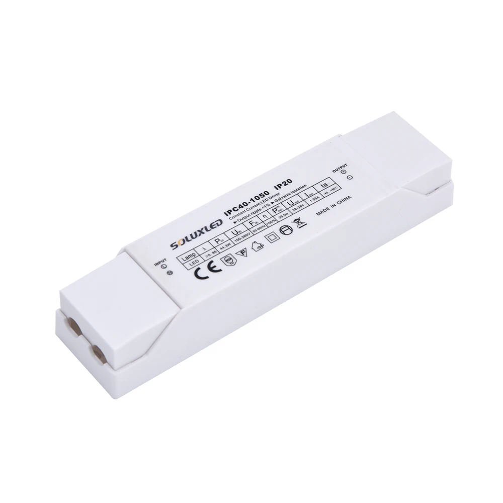 LED Driver 40W 1050mA IP20 High PF double stage pfc for led panel light
