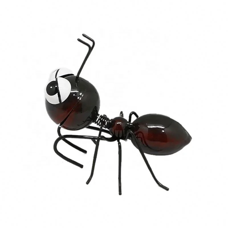 Outdoor Indoor Metal Crafts Home Garden Hook Up Cartoon Insects For Bedroom Living Room Wall Decor