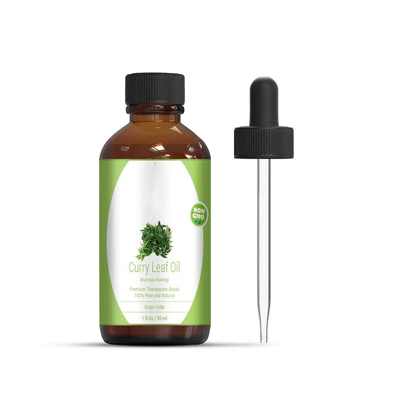 Curry Leaf Essential Oil (1 Oz) Oil 100% Pure & Natural, Authentic and Premium Therapeutic Grade Oil Naturally Healthy and Shiny