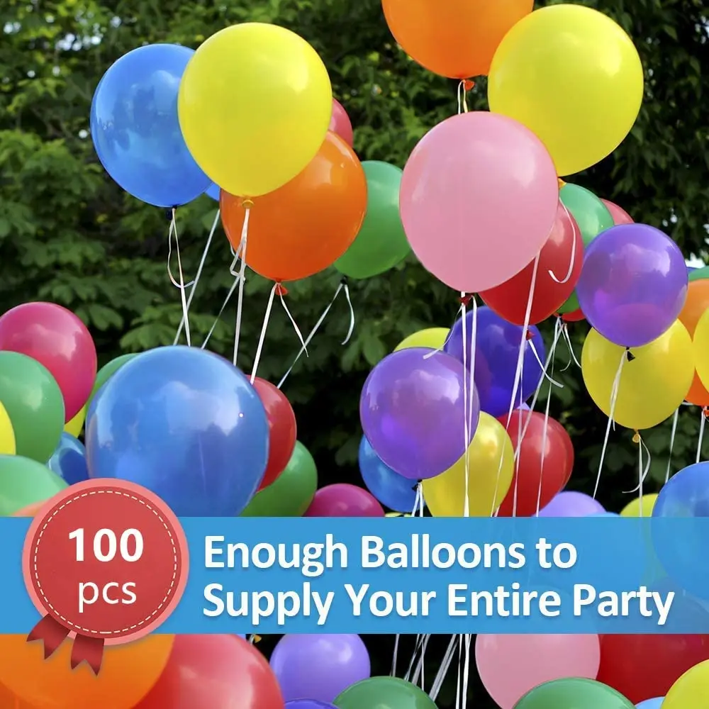 Multicolor Balloons For Helium Different Sizes 18/12/10/5 Inch Party Balloon Kit for Christmas Birthday Bride Party