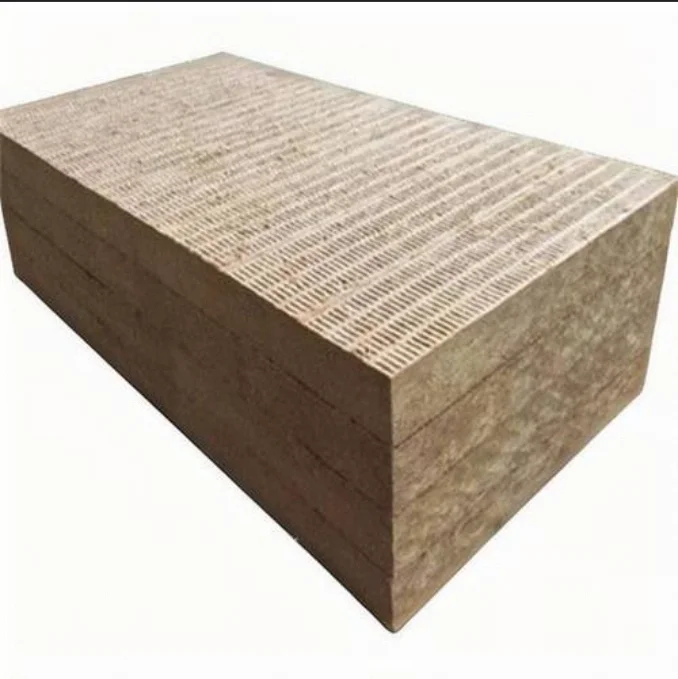 Fireproof black rock wool board 40mm-80mm and high-temperature resistant roof insulation material rock wool panels