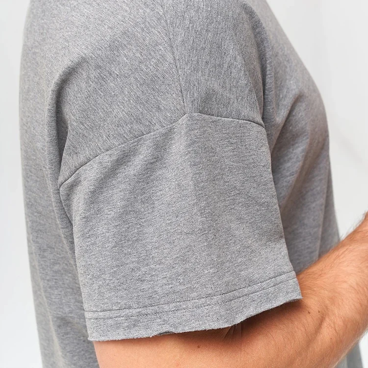 Wholesale Oversized Contrast Bodybuilding T Shirt With Heavyweight Cotton Plain Fashion Mens Designer T-Shirt