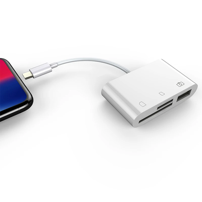 Бесплатная доставка High Speed USB 2 0 3 в 1 OTG карта памяти TF/SD/USB автомобиль для устройства чтения