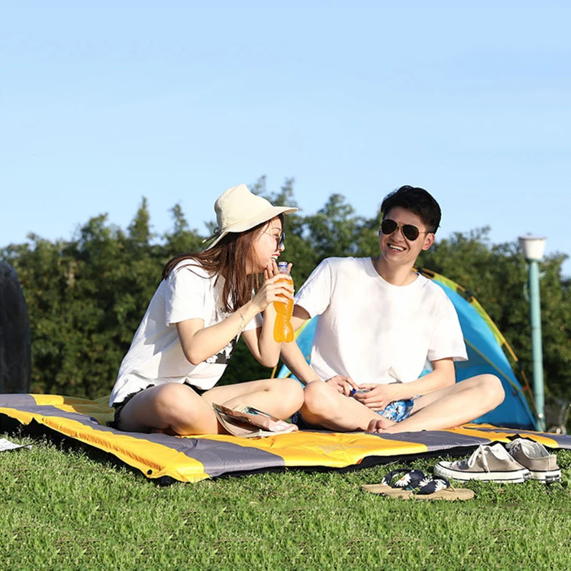 Single-person Self-inflating Mattress Portable Camping Air Mattress With Insulated Foam For Backpacking Tent Hammock