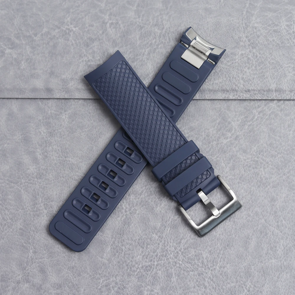 22mm Fluorine Rubber Watchband for IWC AQUATIMER FAMILY IW376806 IW379503 for Men FKM Rubber Quick Release Watch Strap