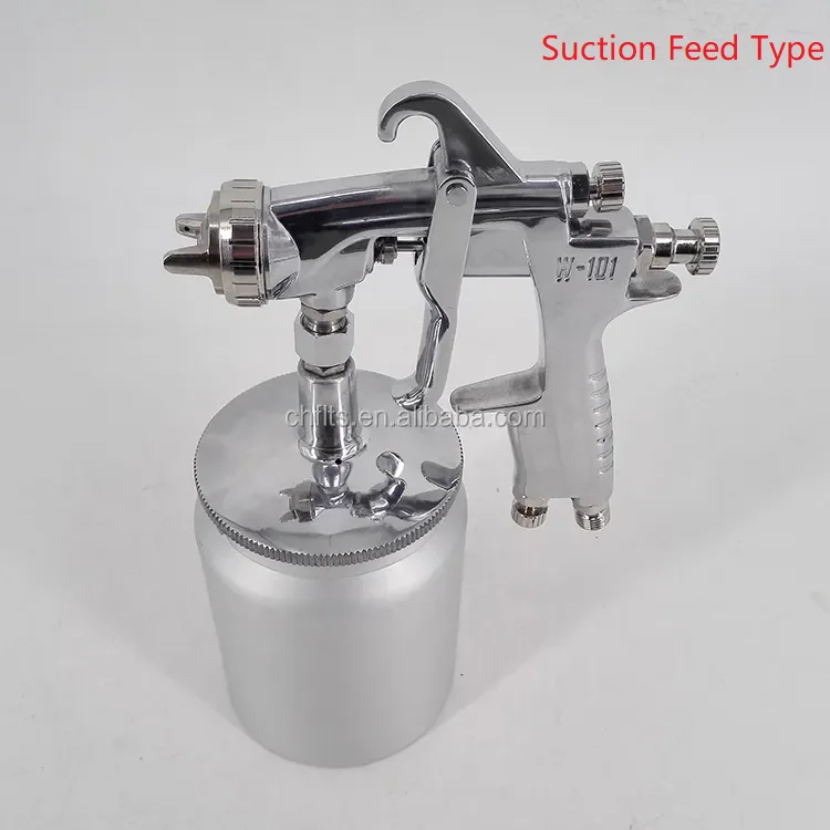 W101-G Gravity Feed Hvlp Air Spray Gun Furniture Automotive Wood Painting Gun Paint Sprayer Gun Paint Booth For Cars