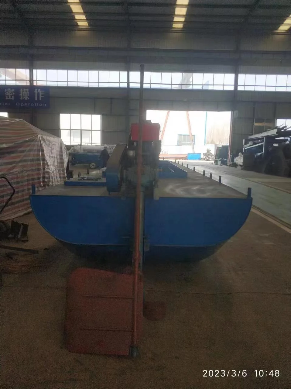 20 ton sands barge with propelling engine