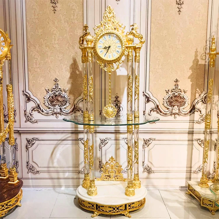 Factory Custom Design High Quality Luxury Floor Grandfather Clock For Home Decoration