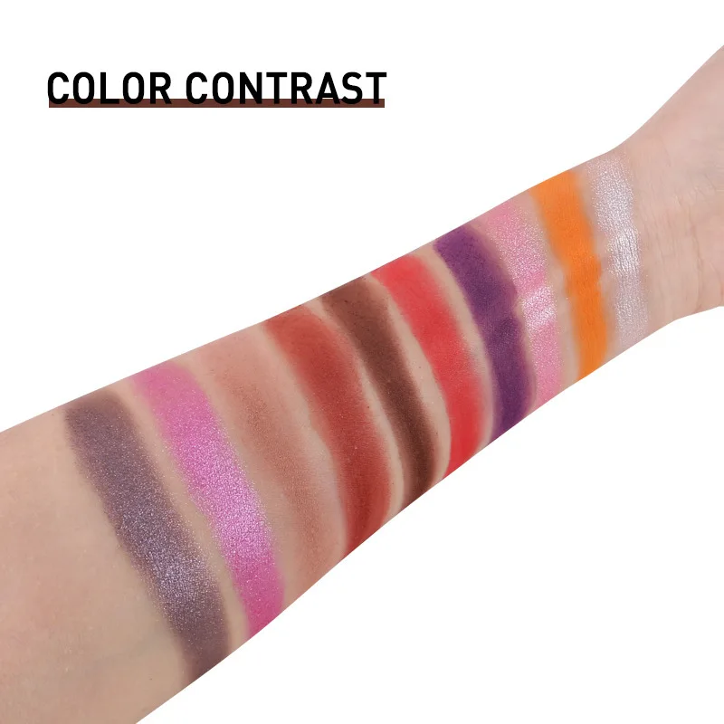 Private Label High Pigmented Vegan Long Lasting Eyeshadow Pan Custom Logo Miss Rose Make Up Eye Shadow Palette