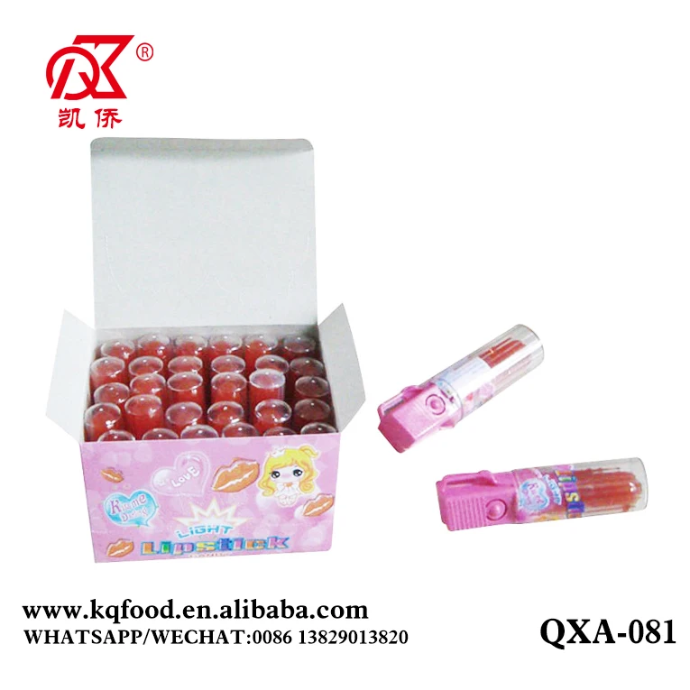 6g Funny Light Up Lip Stick Fruit Candy Toy