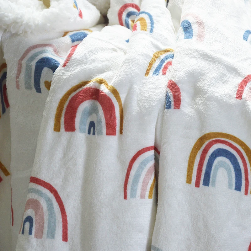 Best Selling Printed Double Sided Throw Coral Fleece Blanket Flannel Blanket