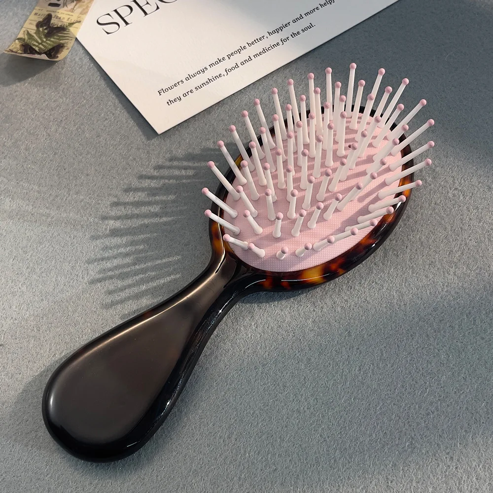 QIYI Hot Selling Mini Acetate Plate Anti Static Hair Comb Small Wide Teeth Air Cushion Hair Comb