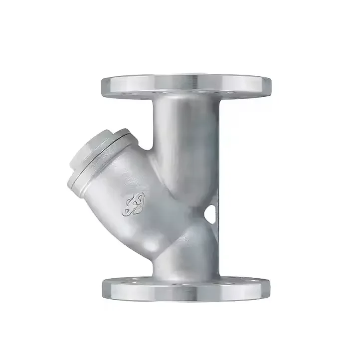 Dn100 Low Pressure Jis Flange Stainless Steel water flow control valve Y-strainer For Protect Pumps