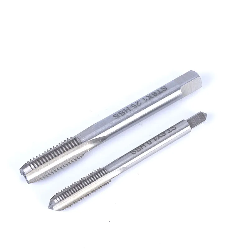 Din352 HSS High-Speed Alloy Steel Tap Die Set Plug Taper Bottom Straight Flute Metric Inch Tapping Screw Thread Hand Tap Case