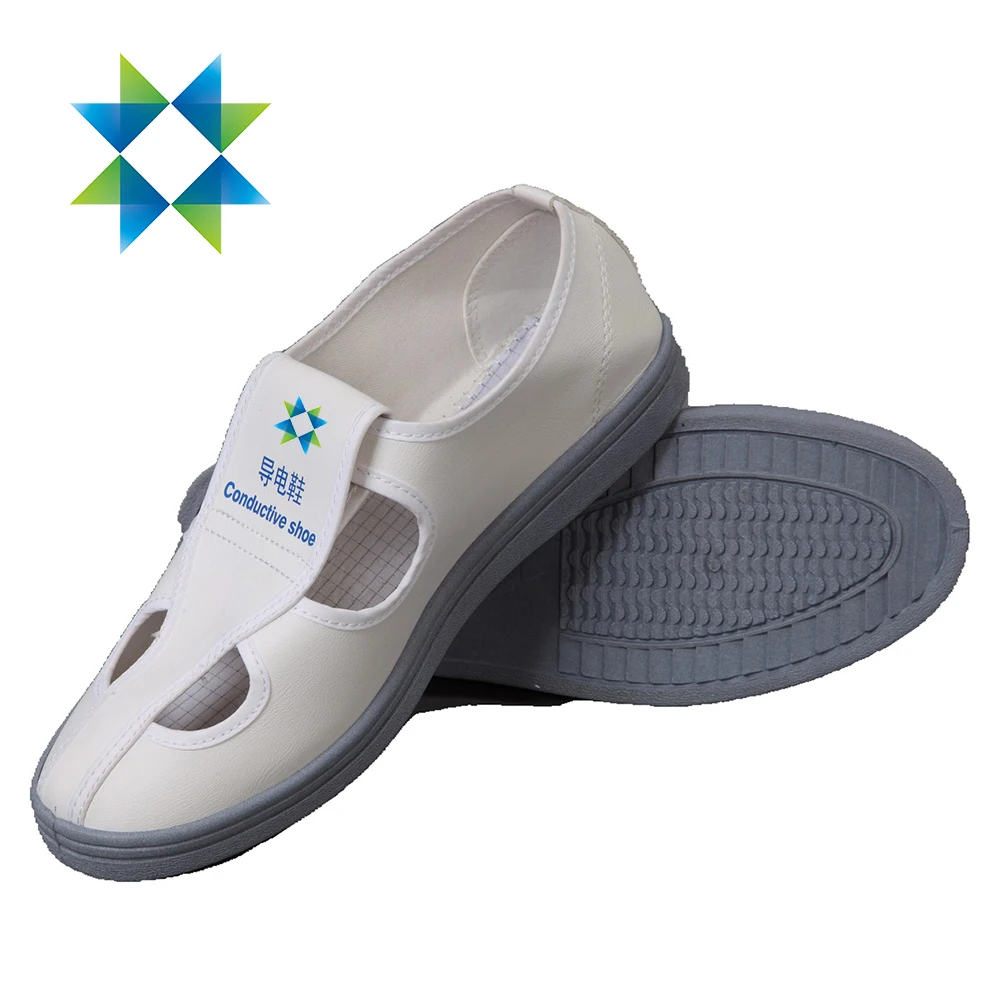 SKPURE PVC Sole Upper Cold Sticky Shoes with Mesh PU ESD Shoes Antistatic Shoes for Cleanroom