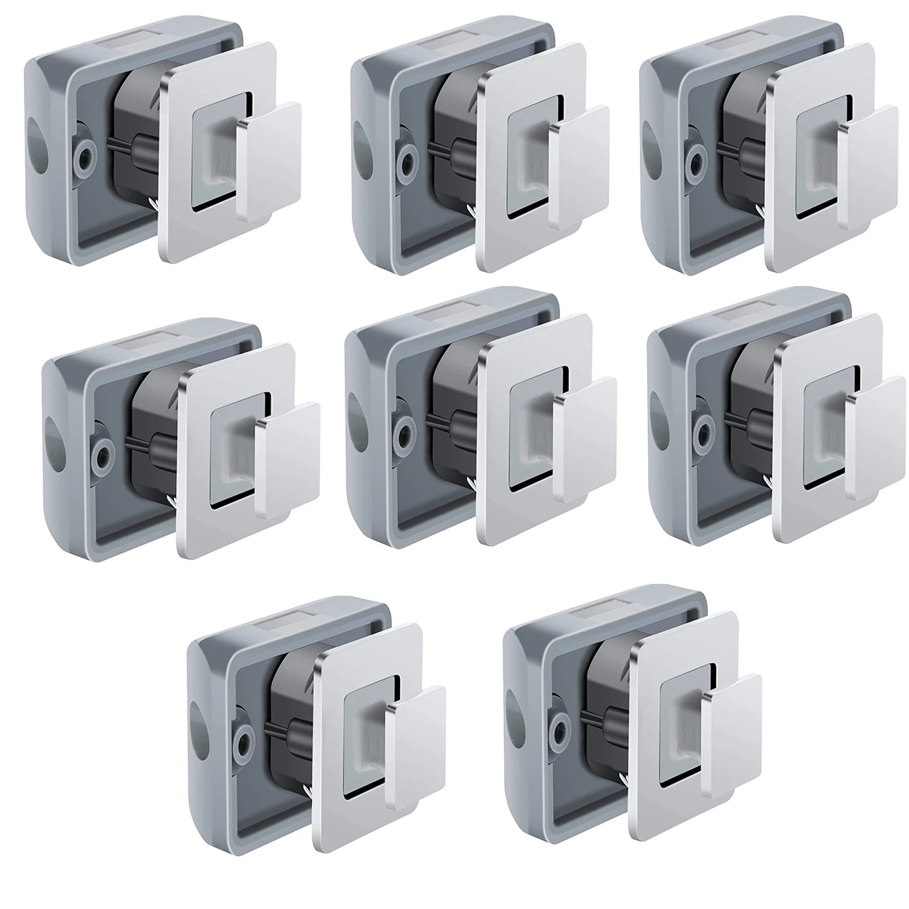 Square Drawer Lock Single Sided Push Button Cupboard Cabinet Door Drawer Lock for Caravan RV