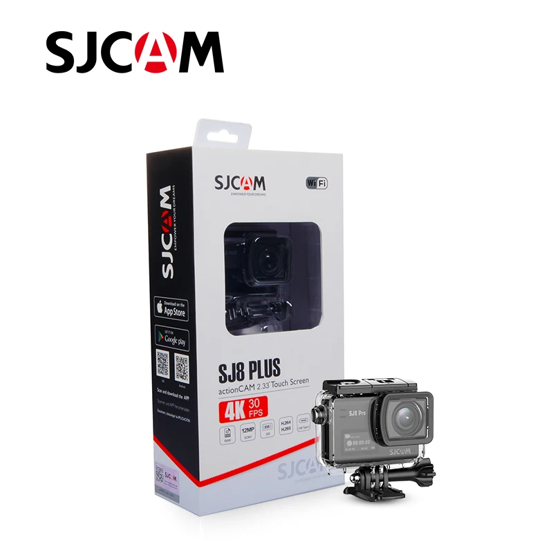 Экшн-камера SJ8 PRO SJCAM 4K с поддержкой внешнего микрофона и пульта дистанционного управления часами