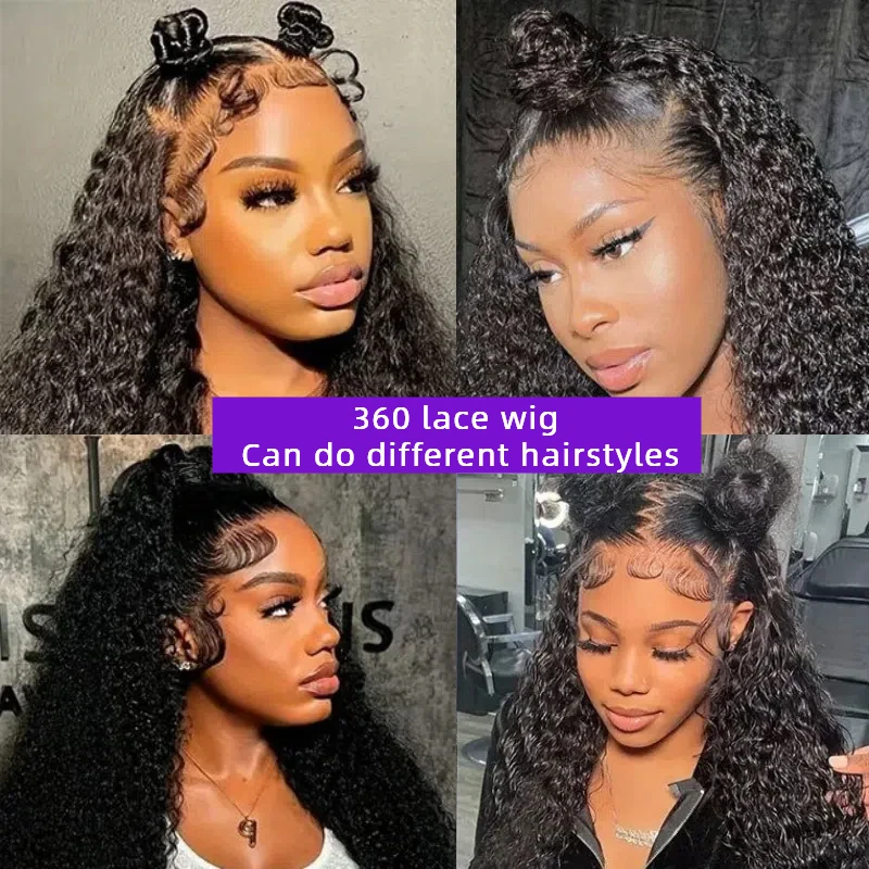 Wholesale Raw Vietnamese Hair Deep Wave 13x6 360 Frontal Wigs 4x4 Closure Wigs Transparent Lace Cuticle Aligned Virgin Hair