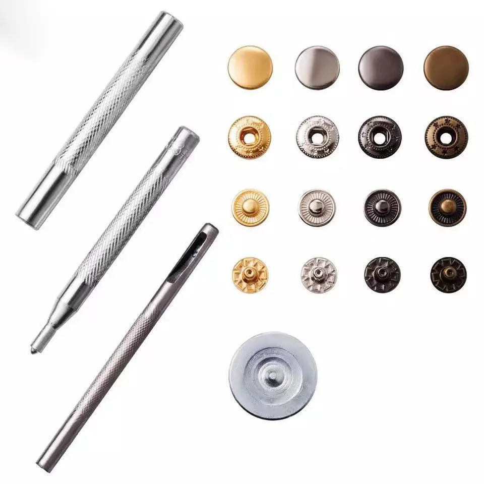 400sets 6mm 8mm 10mm Metal Double Cap Side Round Rivet Spike Stud For Leather Belt Wallet Bag Clothes Assortment Kit Box