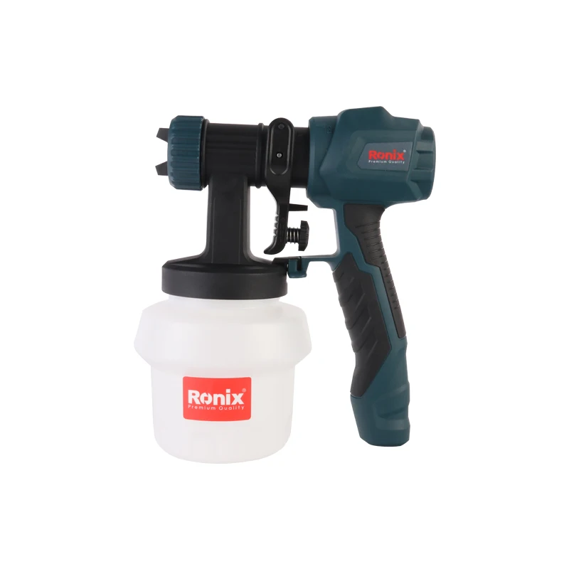 Ronix 1380 Model 800W Removable Adjustable Type High Pressure Electric Paint Spray Gun 800ml Floor Based Spray Gun