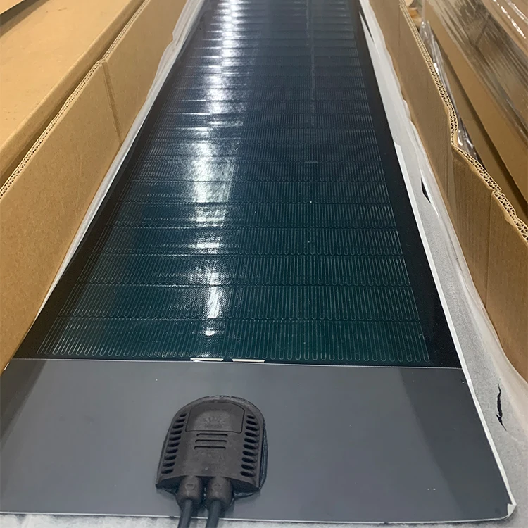 Full Black Flexible Sticker Solar Panel Frameless Sunpower Panel Flexible 370W 380W 390W Mono Panels