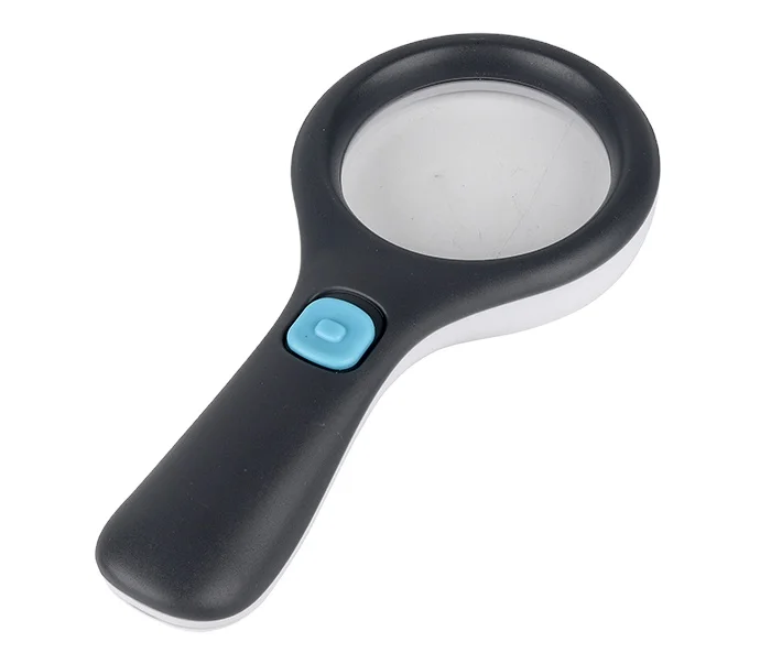 Factory wholesale high-definition magnifying glass anti-fall plastic handheld magnifying glass for elderly reading