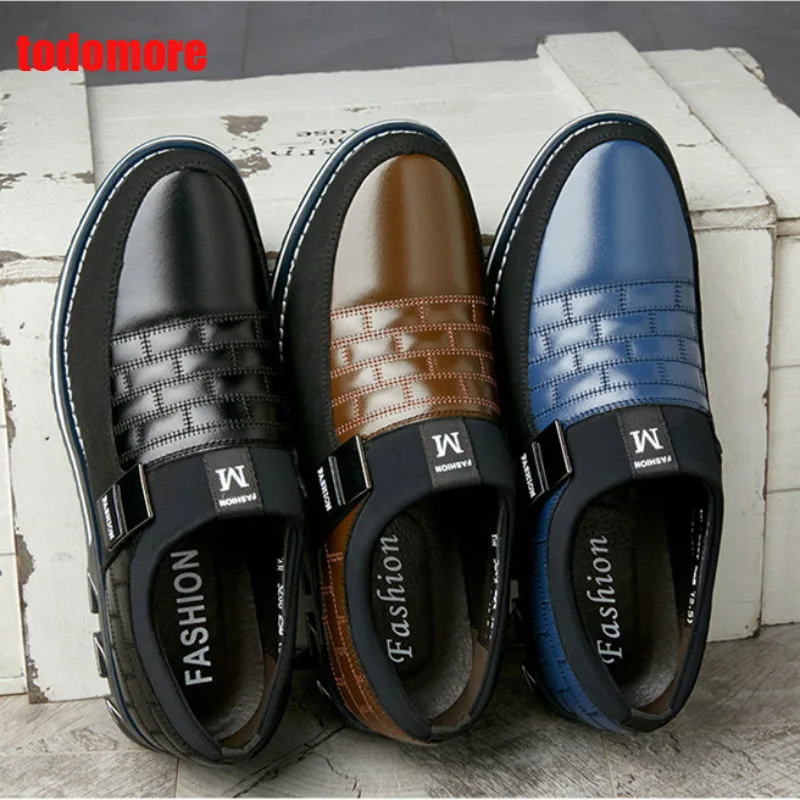 fashion british business shoes black leather office men formal shoes