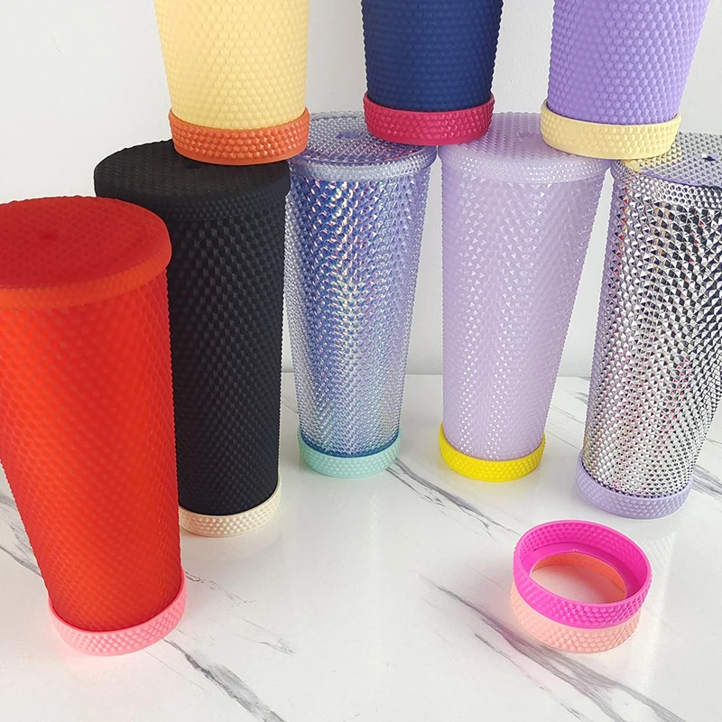 The original studded tumbler bumper studded Silicone bottom protective cover