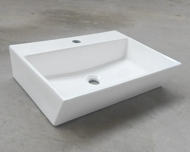 Wholesale ceramic lavatory sink vanity hand wash basin for hotel bathroom sink