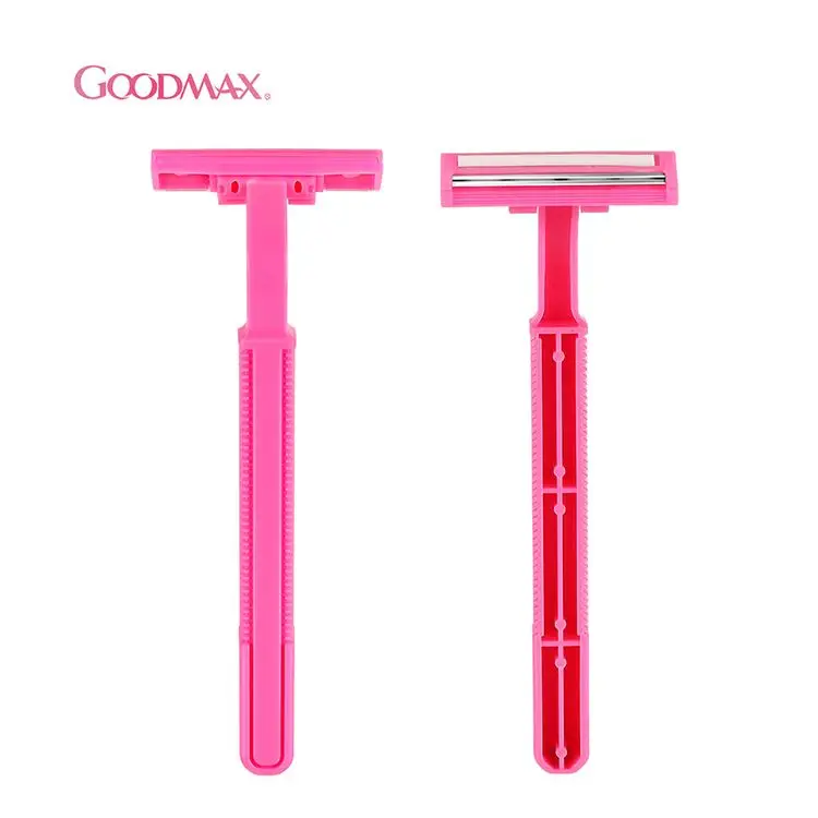 Wholesale Custom Logo Plastic Disposable Razor Double Blades Stainless Steel Twin Blade Hotel Travel Women Razor