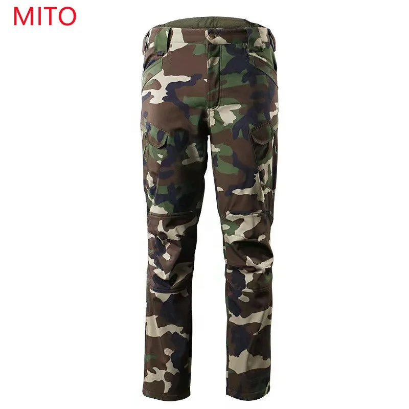 MITO Ready to ship Soft Shell asiaon tactical pants hunting camo pants
