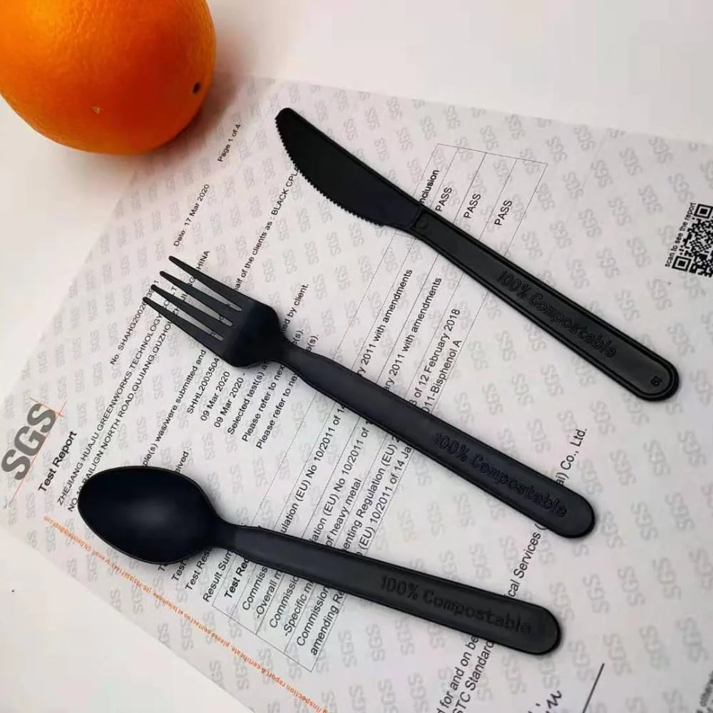 GreenWorks Compostable biodegradable CPLA cutlery knife bulk dinnerware sets