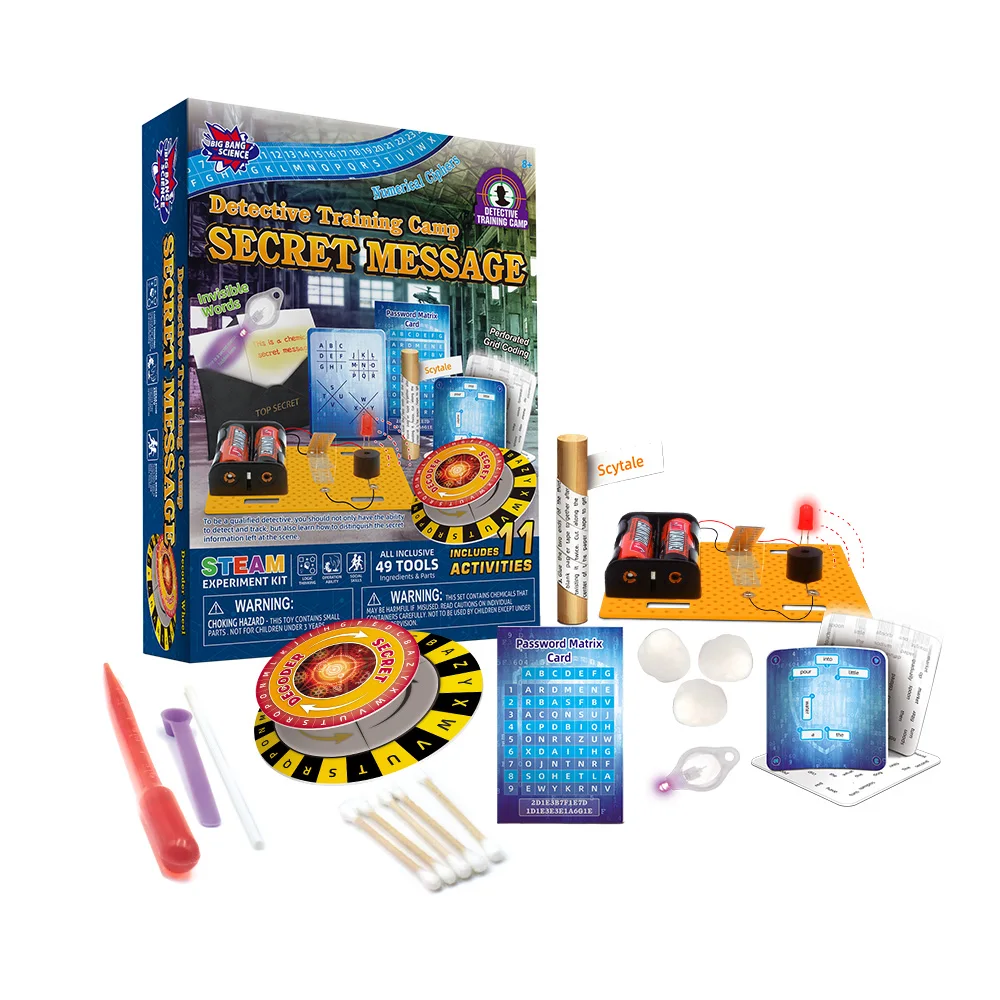 BIG BANG SCIENCE Kids Spy Toy Kit Explore Secret Missions Gadgets Set for Kids 8-12