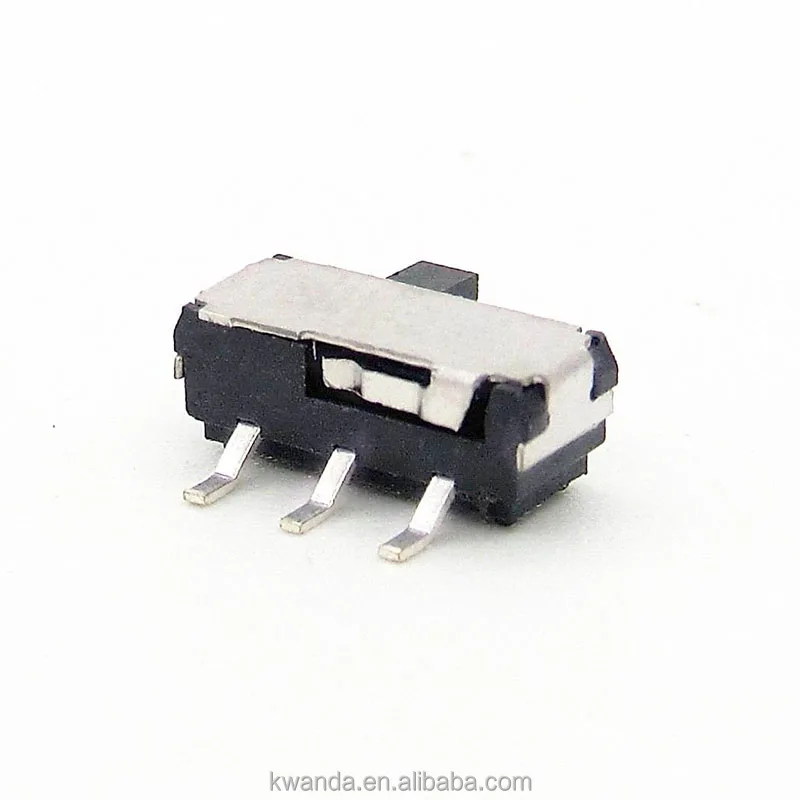 2p2t 6pin mini slide switch 3.5*9*3.2mm push handle switch immediate toggle switch