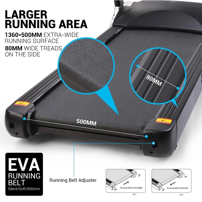 Professional Fitness Incline Electric Foldable Treadmill For Home