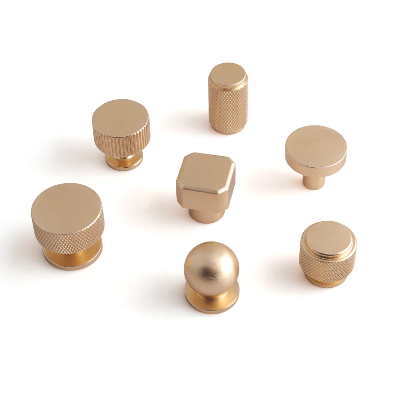 Oukali Aluminum Knurled Cabinet Handle Knob Drawer Pull Knobs Handles