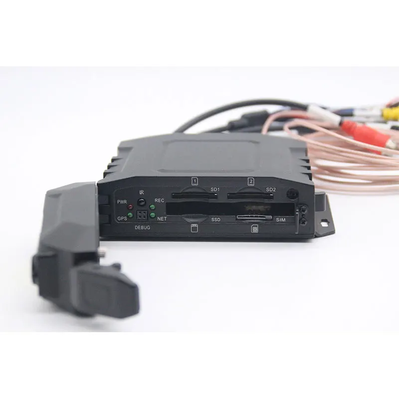 New Waterproof IP65 1080P 4-CH Hard Disk Car Mobile DVR hdd SD Mobile DVR Recorder