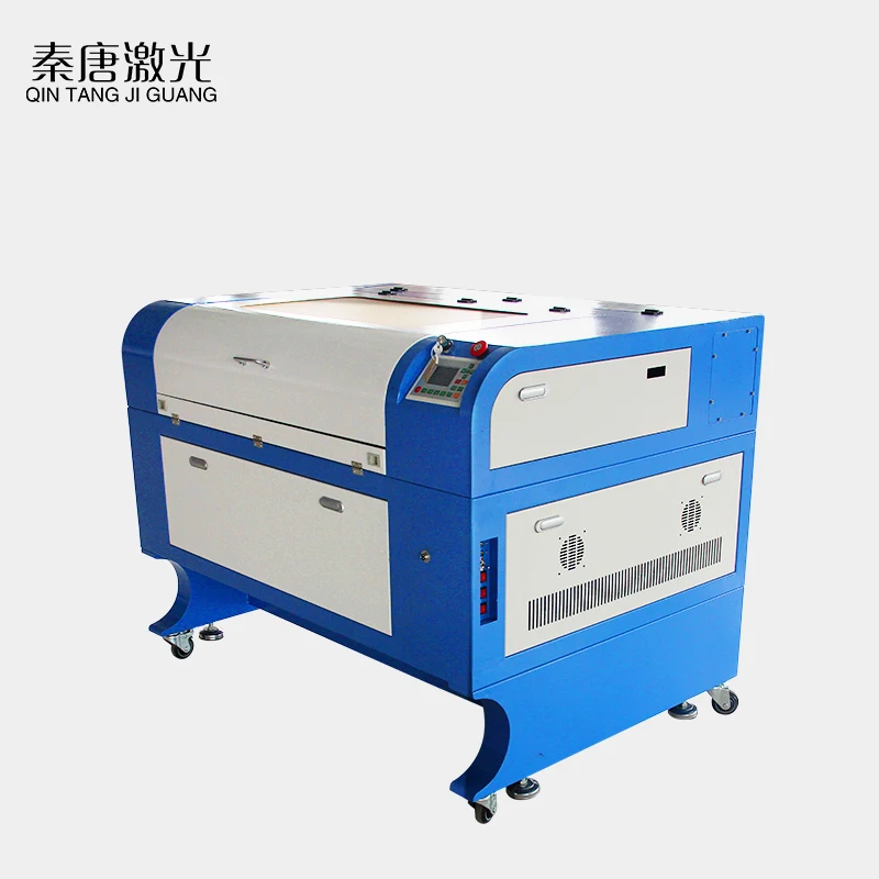 QT-6090 laser engraving machine CO2 60W 80W 100W  for wood leather cutting