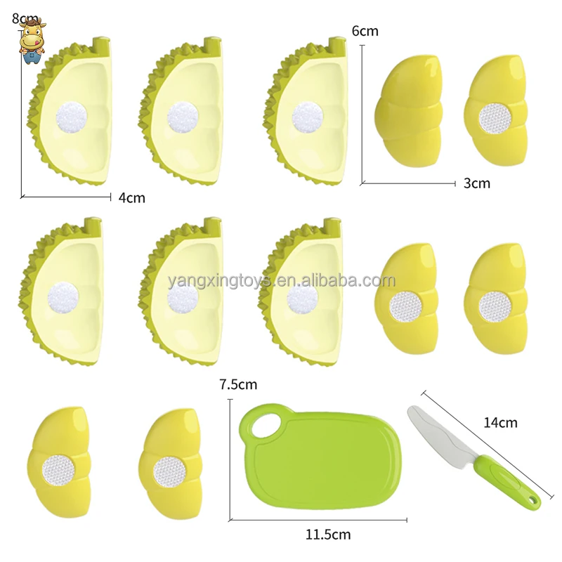 Children Simulation Fruit Durian Cutting Game Kitchen Cutting Toys