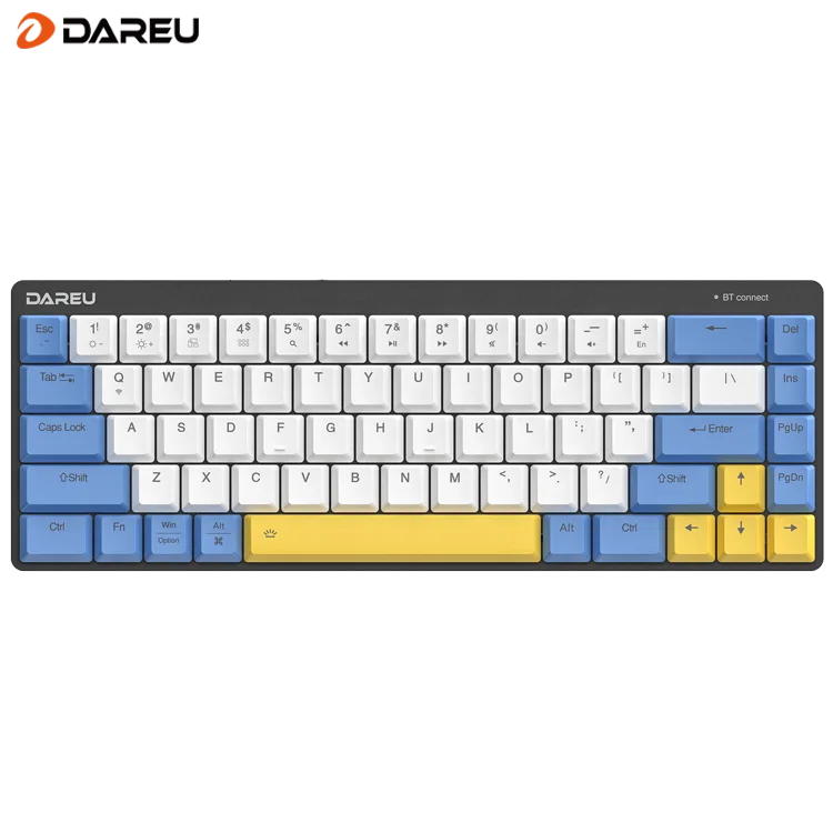 Professional Dareu Manufacturer EK868 Ultra-slim Wireless and Wired Mini Mechanical Keyboard with Led Backlight for Laptop