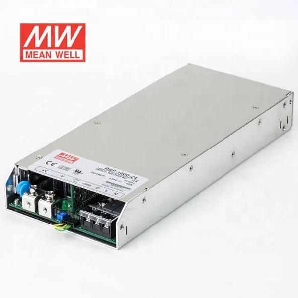 RSP-1000 серии 1000W 24V PFC бренд MEAN WELL представляет AC-DC одной параллельной PV импульсный источник питания светодиодного табло
