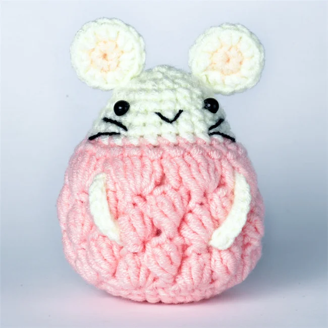 DIY crochet kit lovely animal series handcraft crochet toys with instruction hook yarn