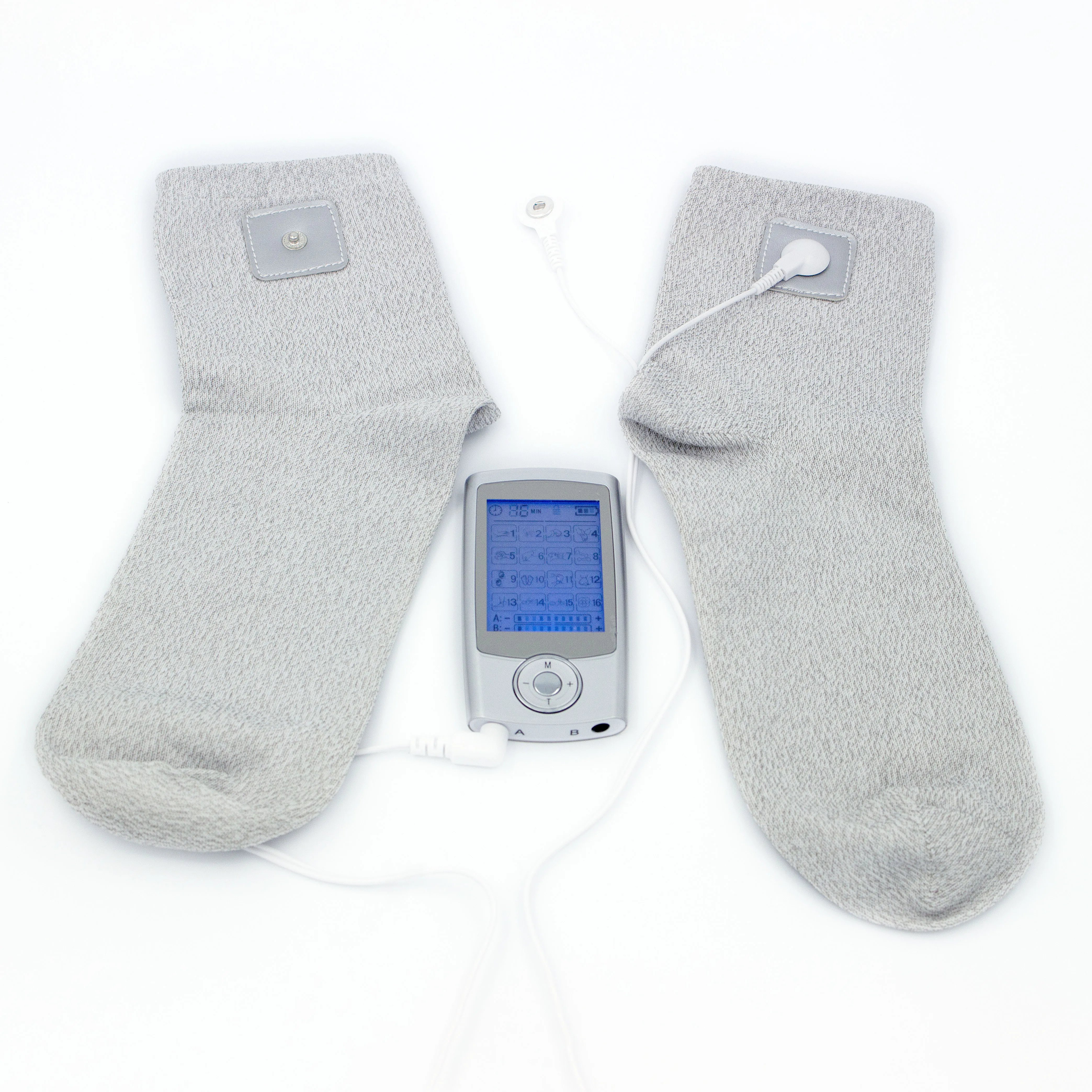 Tens unit conductive foot massager silver fiber sock For Arthritis, Poor Circulation, Numbness and more