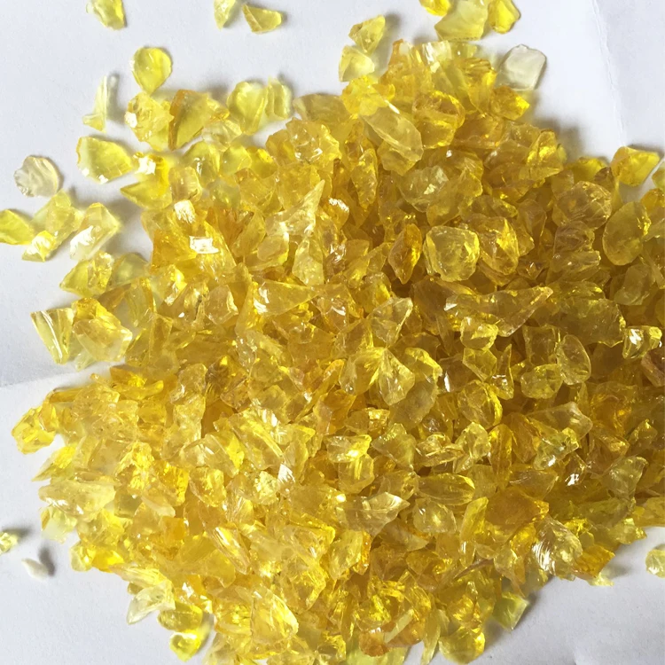 Colored Glass Chips Blue Glass Gravel For Landscaping