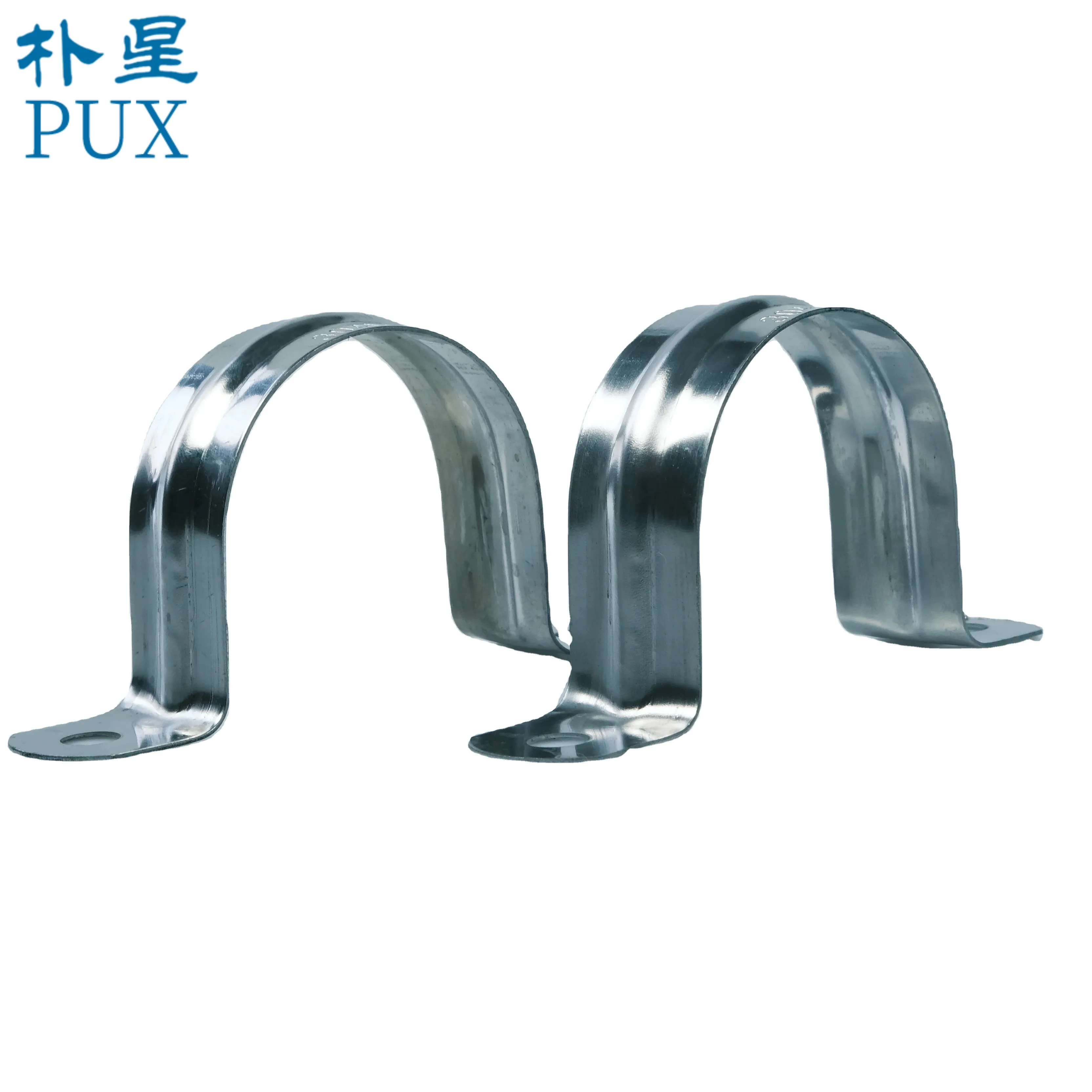 High Quality 304 Stainless Steel Rigid U Shaped Strap Clip Conduit Ring U Type Pipe Saddle Clamps For Fixing Supporting