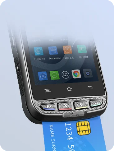 Urovo i9000s Portable pos terminal Handheld Android NFC pos machine with 2D barcode scanner